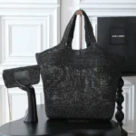 ICARE IN RAFFIA BLACK
