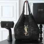 ICARE IN RAFFIA BLACK