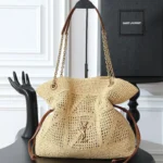 Saint Laurent Jamie Shopping in raffia