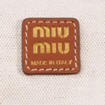 Miu Miu Canvas and Leather Backpack