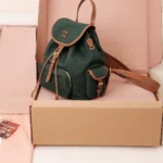 Miu Miu Canvas and Leather Backpack