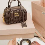 Miu Miu Arcadie Matelassé Nappa Leather Bag