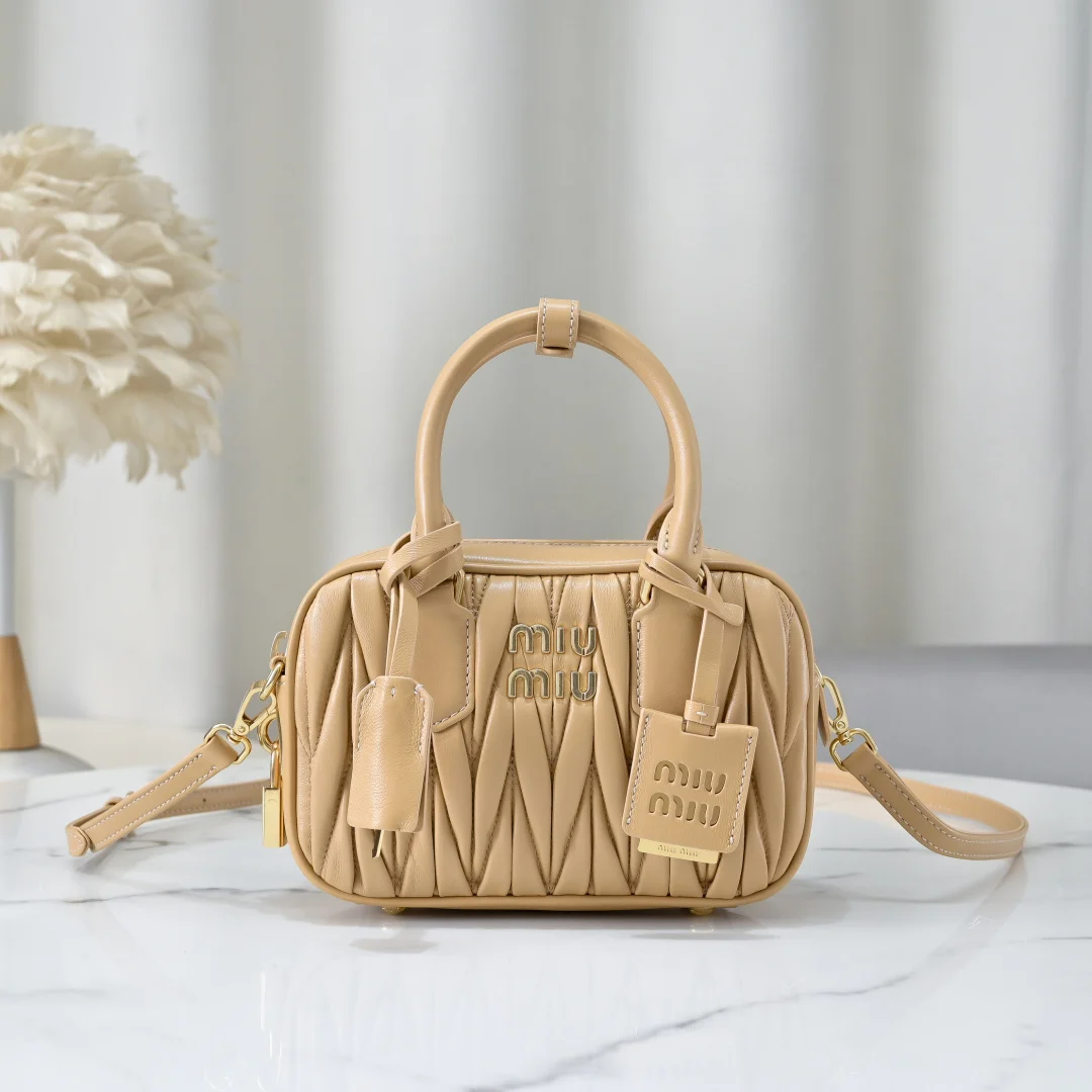 Miu Miu Arcadie Matelassé Nappa Leather Bag
