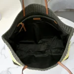 Miu Miu Raffia-Effect Woven Tote Bag