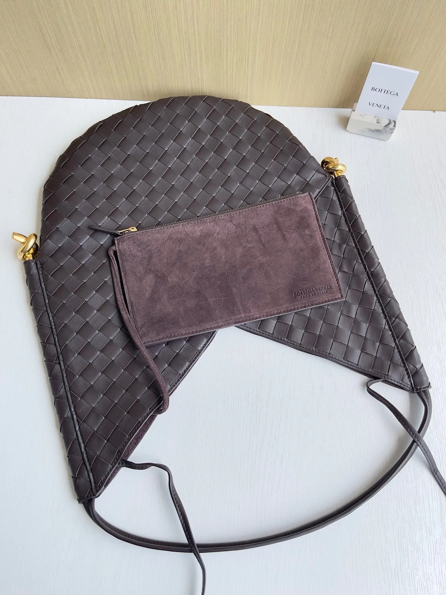 Bottega Veneta Solstice Shoulder Bag Brown Large Bottega Veneta Solstice Shoulder Bag Brown Large