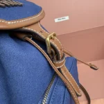 Miu Miu Canvas and Leather Backpack