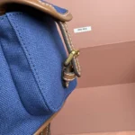 Miu Miu Canvas and Leather Backpack