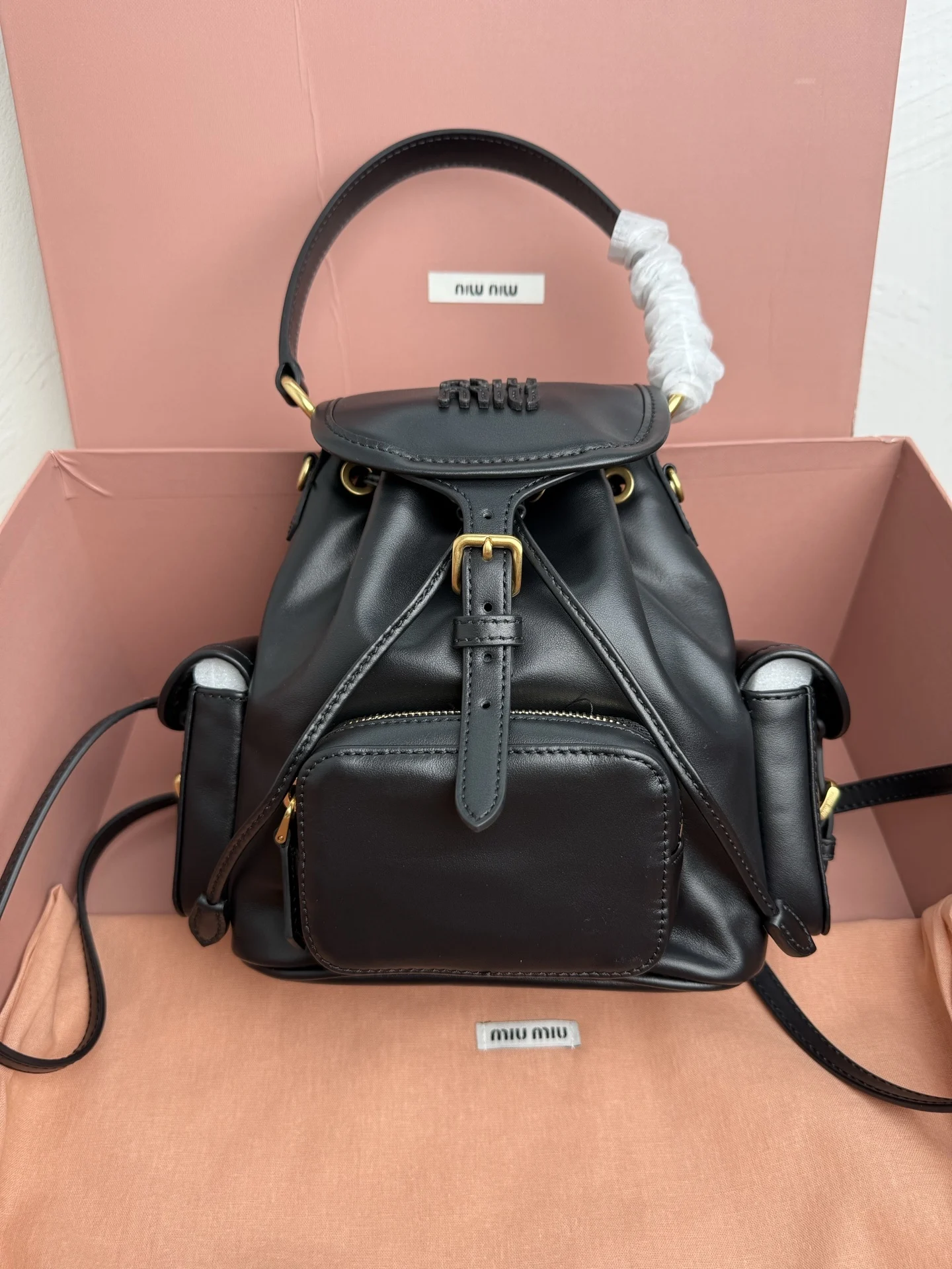 Miu Miu Leather Backpack(1) Miu Miu Leather Backpack